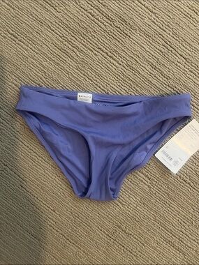 Athleta Ribbed Bikini Bottoms in Lavender Blue Sz S